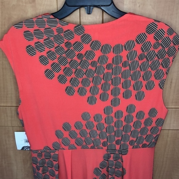 DONNA Morgan Ladies Dress Orange Print, Size 14 . NWT - Picture 8 of 9